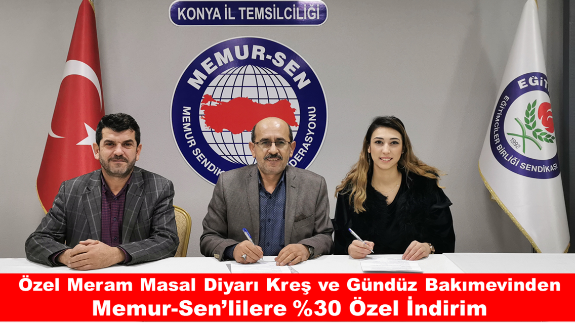Özel Meram Masal Diyarı Kreş ve Gündüz Bakımevinden Memur-Sen’lilere %30 Özel İndirim