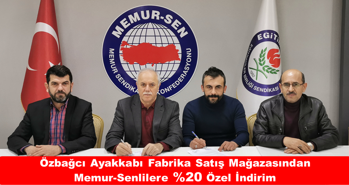 Özbağcı Ayakkabı Fabrika Satış Mağazasından Memur-Senlilere %20 Özel İndirim