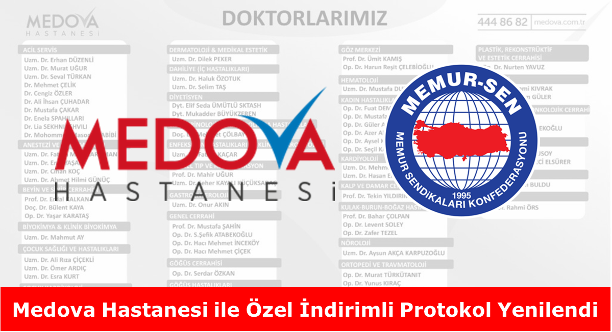 Medova Hastanesi ile Özel İndirimli Protokol Yenilendi