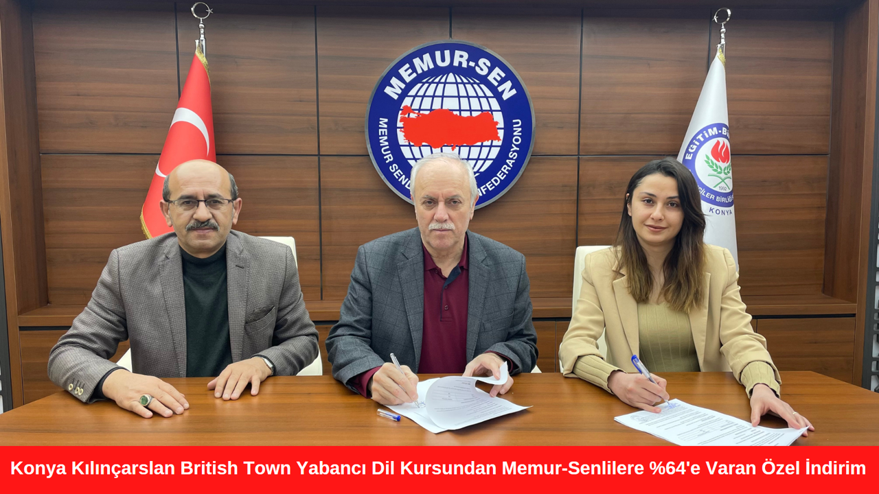 Konya Kılınçarslan British Town Yabancı Dil Kursundan Memur-Senlilere %64’a Varan Özel İndirim