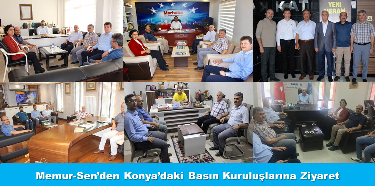Memur-Sen’den Konya’daki Basın Kuruluşlarına Ziyaret