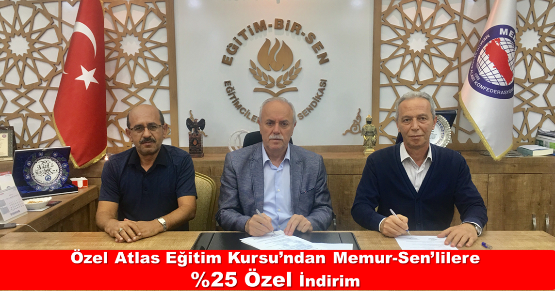 Özel Atlas Eğitim Kursu’ndan Memur-Sen’lilere %25 Özel İndirim