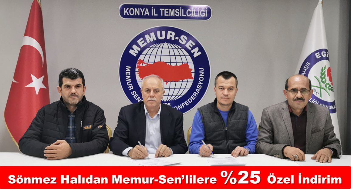 Memur-Sen’lilere Sönmez Halıdan %25 Özel İndirim