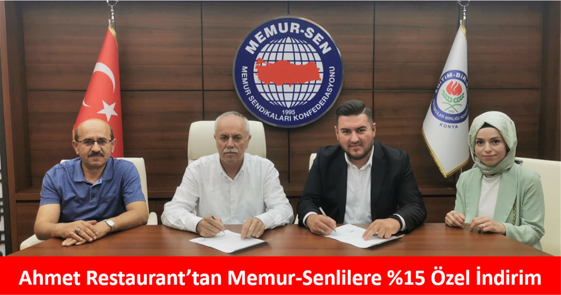 Ahmet Restaurant’tan Memur-Senlilere %15 Özel İndirim