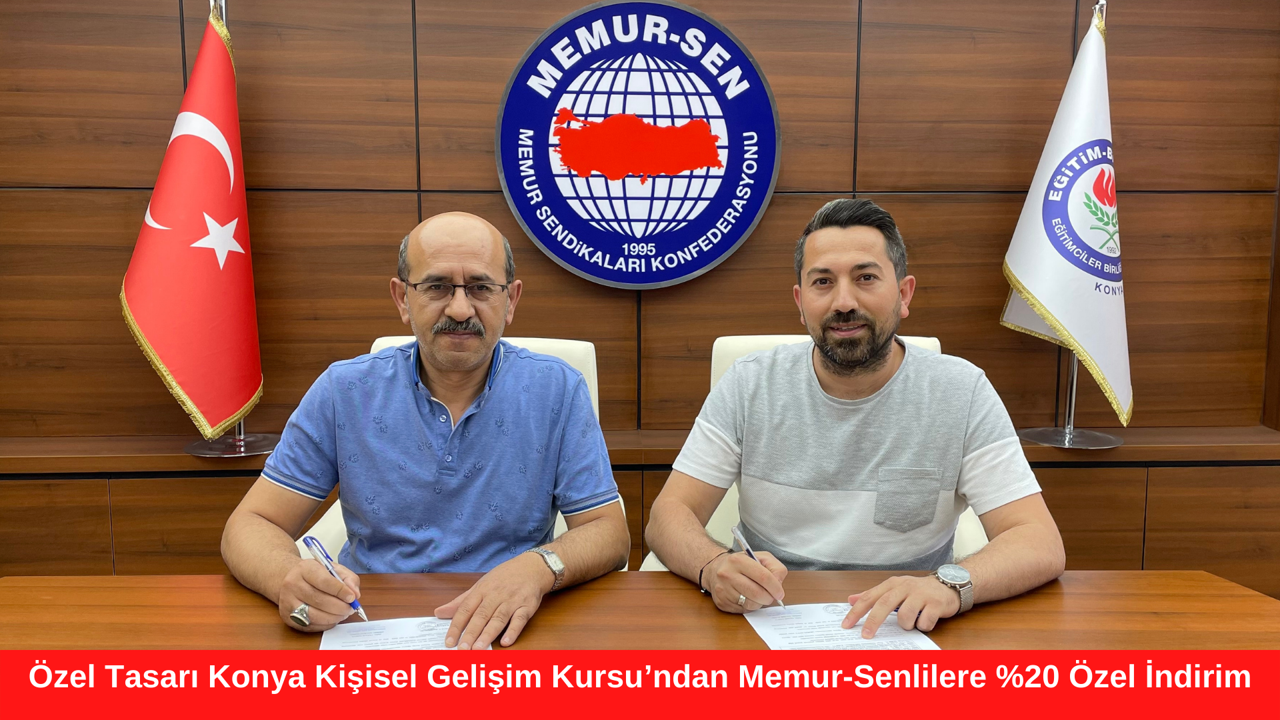 Özel Tasarı Konya Kişisel Gelişim Kursu’ndan Memur-Senlilere %20 Özel İndirim