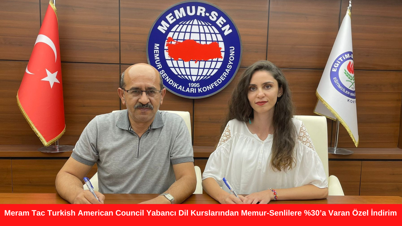 Meram Tac Turkish American Council Yabancı Dil Kurslarından Memur-Senlilere %30’a Varan Özel İndirim