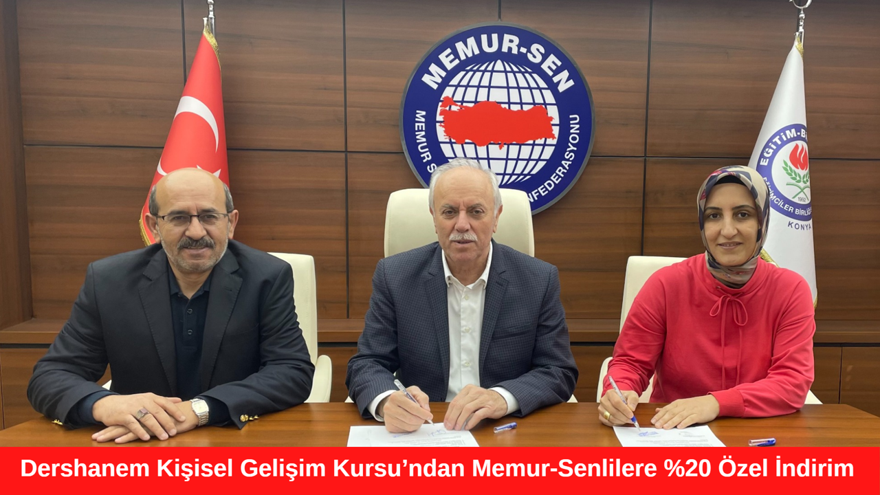 Dershanem Kişisel Gelişim Kursu’ndan Memur-Senlilere %20 Özel İndirim